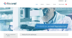 Desktop Screenshot of neovet.com.br