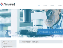 Tablet Screenshot of neovet.com.br